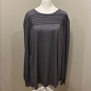 Grey Long sleeve Shirt By Xieerduo Size 3X